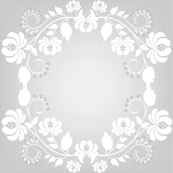 Lace stof achtergrond — Stockvector