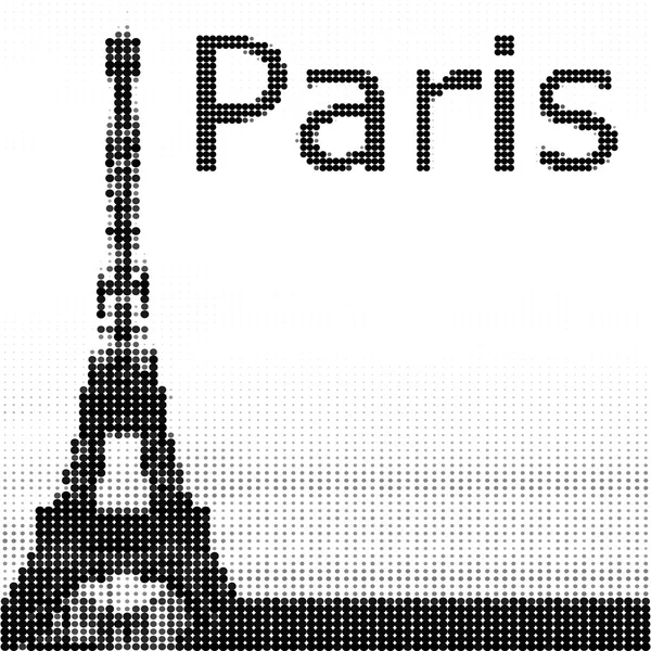 Torre Eiffel — Vector de stock