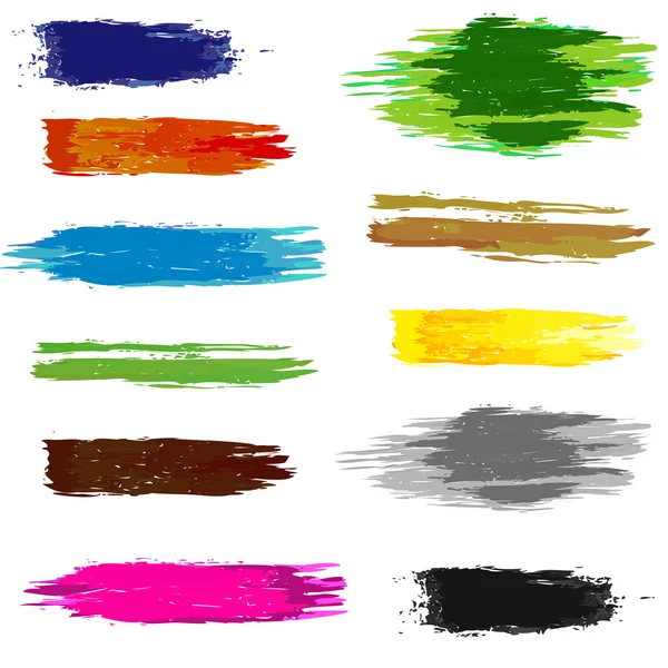 Set of artistic brush — Stock Vector