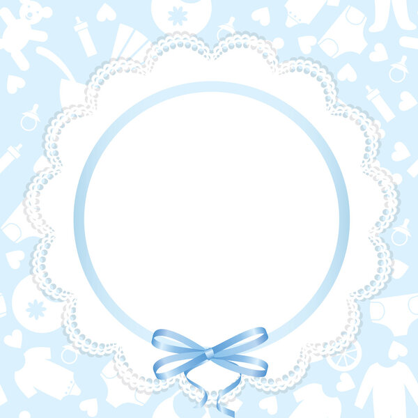 card with lace ribbon
