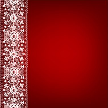 dantel kenar kar taneleri ile