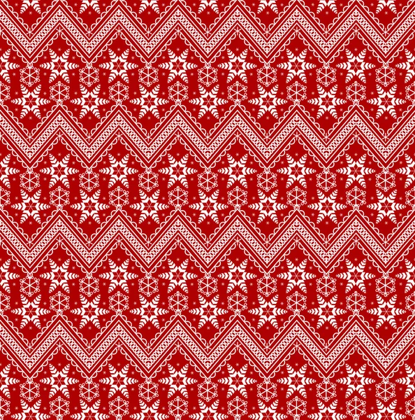 シームレスな赤いクリスマス背景 — ストックベクタ