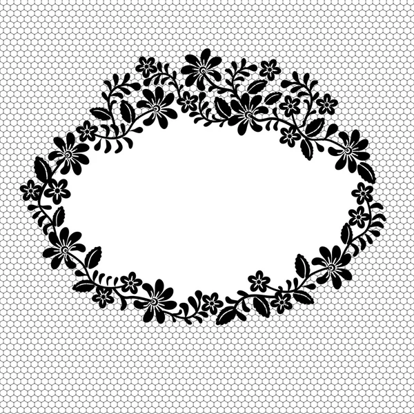 Lace frame — Stock Vector