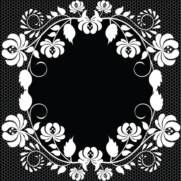 Lace fabric background — Stock Vector