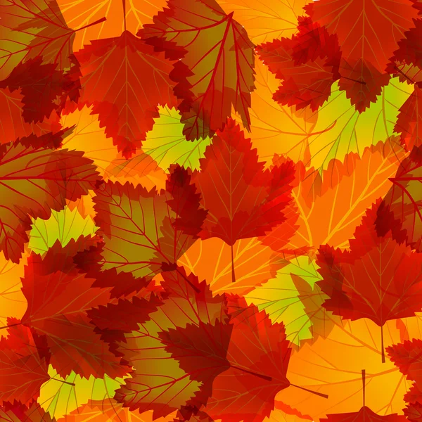Bezszwowe tło z jesiennymi liśćmi — Wektor stockowy