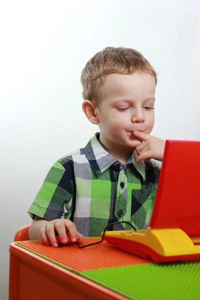 Child - computer — Stock Photo, Image