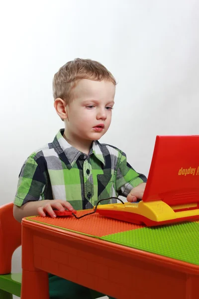 Child - computer — Stock Photo, Image