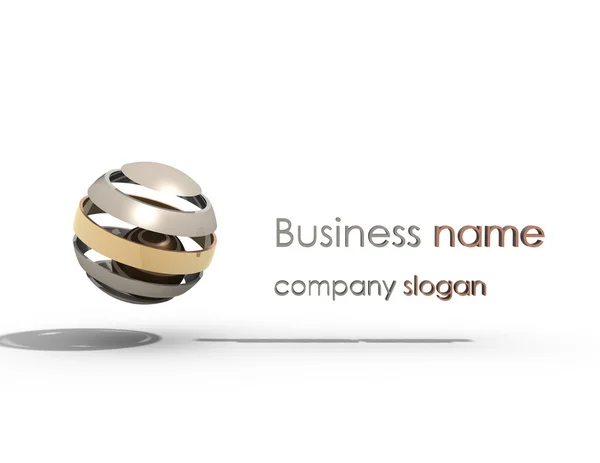 Business name 3d vector — Stock Vector