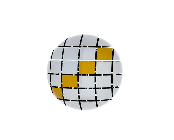 Absztrakt 3d sphere ball logó — Stock Fotó