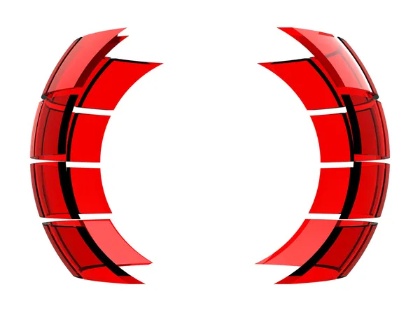 Abstrakt 3d sfär ball logo — Stockfoto