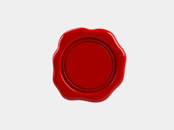 Wax seal on a white background — Stock Photo, Image