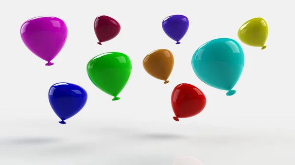 Pesta balon Selamat ulang tahun dekorasi — Stok Foto