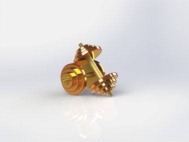 dambıl ağırlıkları beyaz arkaplanda