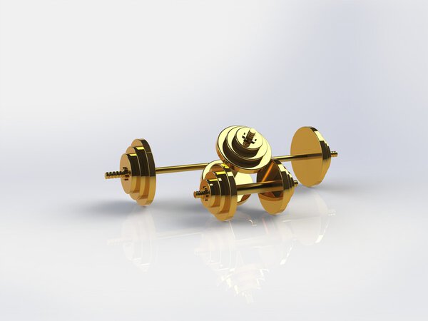 Гири на белом фоне
