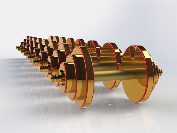 Гири на белом фоне
