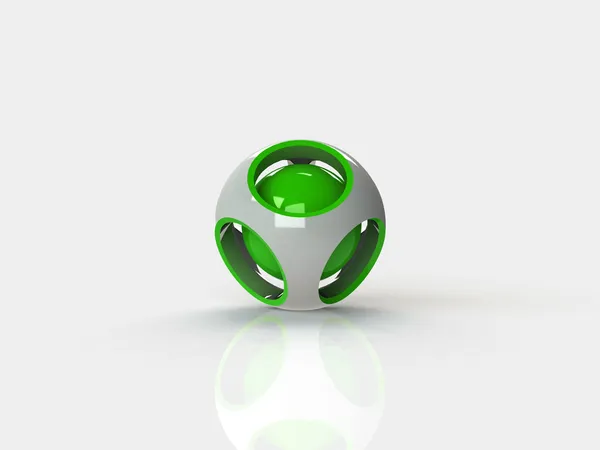 抽象的な 3 d 球のロゴ — ストック写真