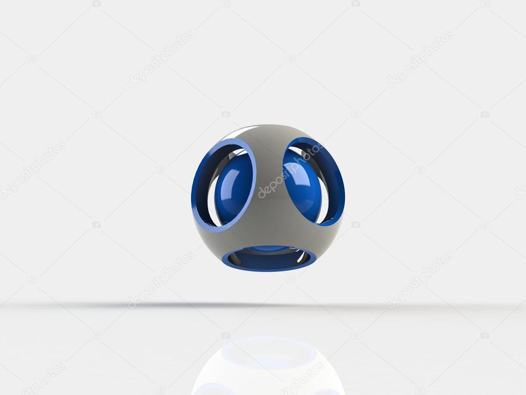3d abstrato sphere logos