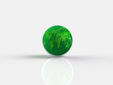 3D dünya küre simgesi