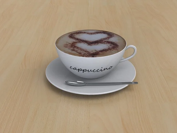 Koffie Cappuccino-kop — Stockfoto
