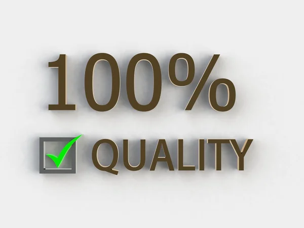 Quality, service, competence 3d — Stock Photo, Image