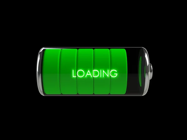 Batteri symbol 3d — Stockfoto