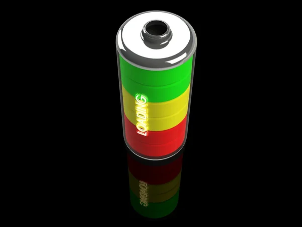 Símbolo de batería 3D —  Fotos de Stock