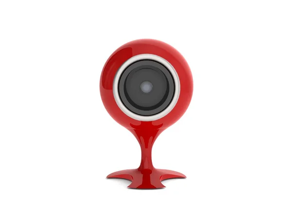 Webcamera op een witte achtergrond, 3d illustratie — Stockfoto