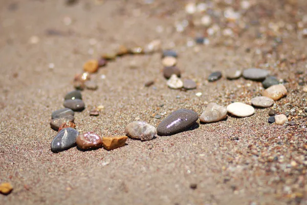 Heart on sand — Stock Photo, Image