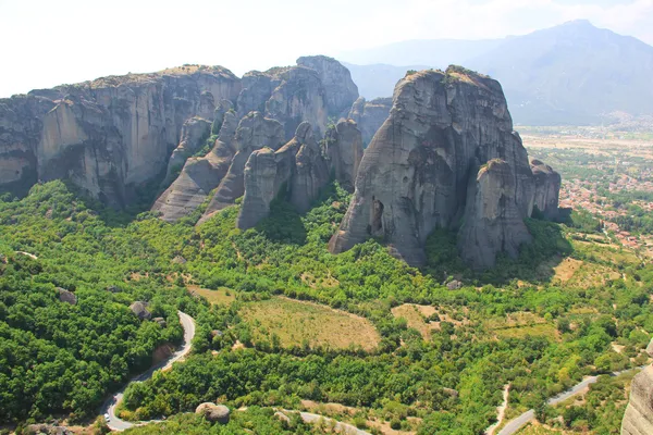 Vakkert fjellandskap, Meteora, Hellas – stockfoto