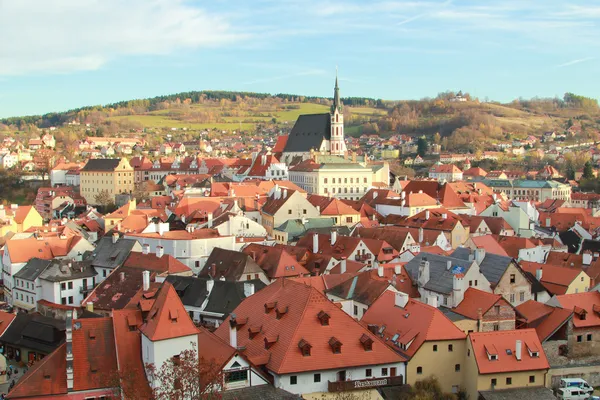 Vista sobre Krumlov, República Checa — Foto de Stock