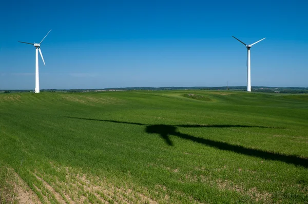 Větrné turbíny — Stock fotografie