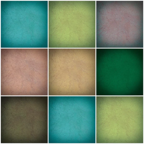 Conjunto de collage de pared de diferentes colores — Foto de Stock