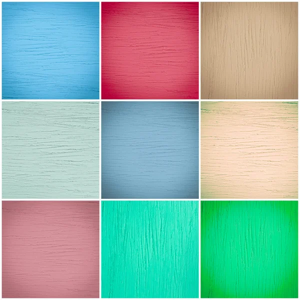 Conjunto de collage de pared de diferentes colores — Foto de Stock