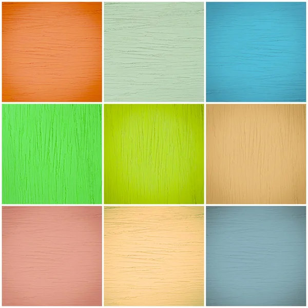 Conjunto de collage de pared de diferentes colores — Foto de Stock