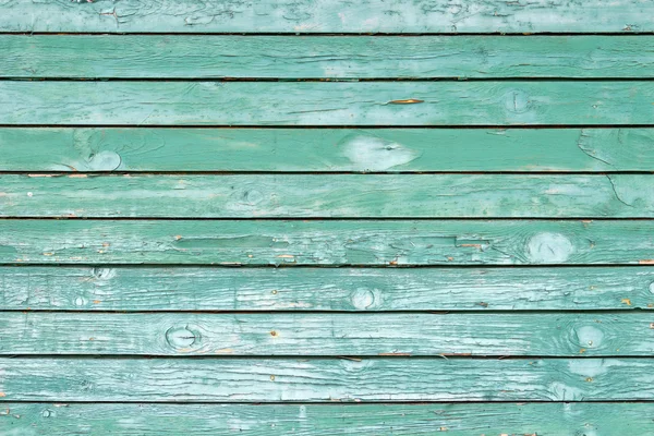 Parede de madeira pintada verde velha textura ou fundo — Fotografia de Stock