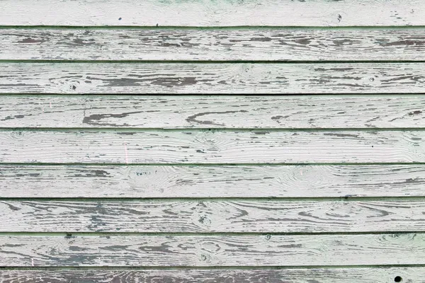 Pared de madera pintada blanca vieja - textura o fondo — Foto de Stock