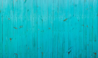 Mavi ahşap arka plan. eski ahşap duvar renkli görmek