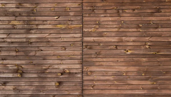 Brown painted wood wall - texture or background — Stock Photo, Image