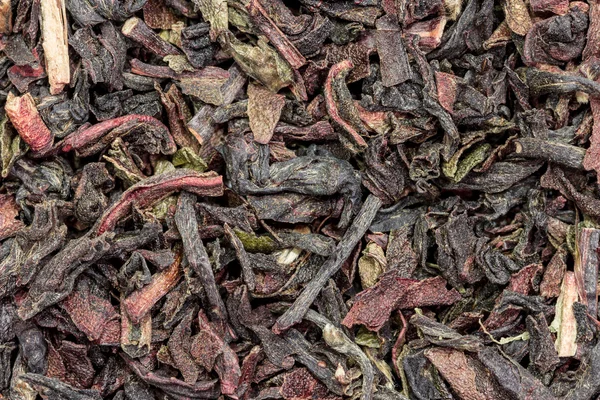Листья сушеного чая, макросы — стоковое фото