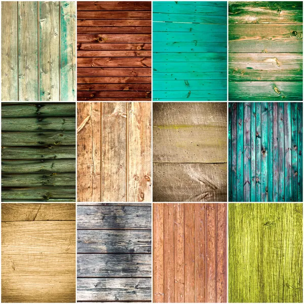 Collection of wood texture backgrounds Stock Picture
