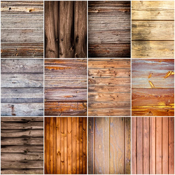 Collection of wood texture backgrounds Stock Image