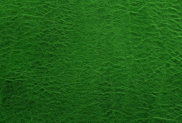 Zelené kožené pozadí nebo textura — Stock fotografie