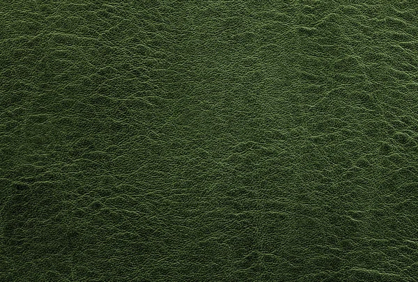 Green leather background or texture — Stock Photo, Image