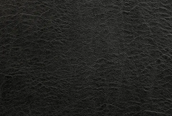 Black leather background or texture — Stock Photo, Image