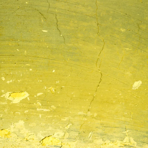 Κίτρινο εκτεθειμένων τοίχο υφή — 图库照片