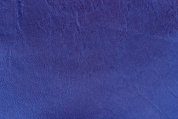 Синий кожаный фон или текстура — стоковое фото