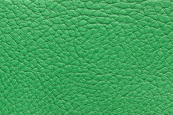 Green Leather Texture Background — Stock Photo, Image