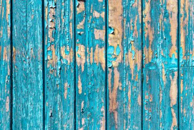 Doğal desenli eski mavi ahşap doku..