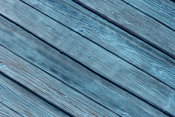 Velha Textura Madeira Azul Com Padrões Naturais — Fotografia de Stock