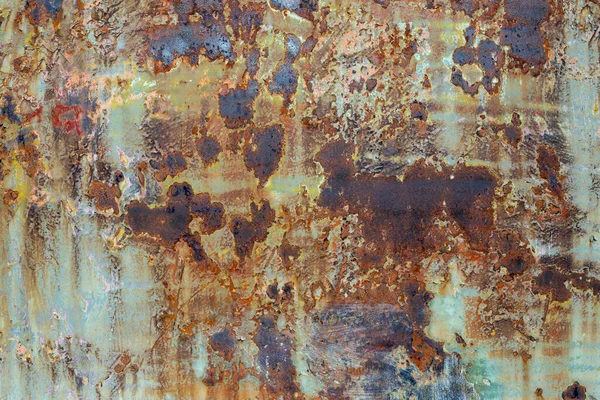 Old Painted Metal Texture Traces Rust Cracks Royalty Free Stock Images